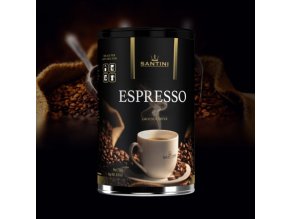 Santini espresso - mletá káva 250g, plech (Etiketa Klasik)