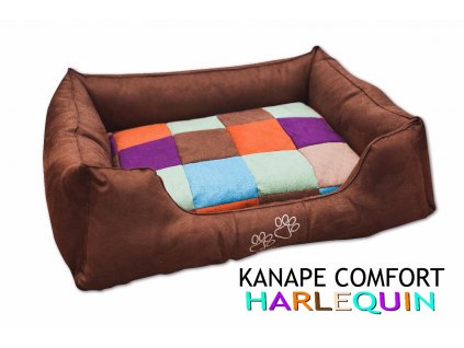 Pelíšek Kanape COMFORT HARLEQUIN  Hračka zdarma
