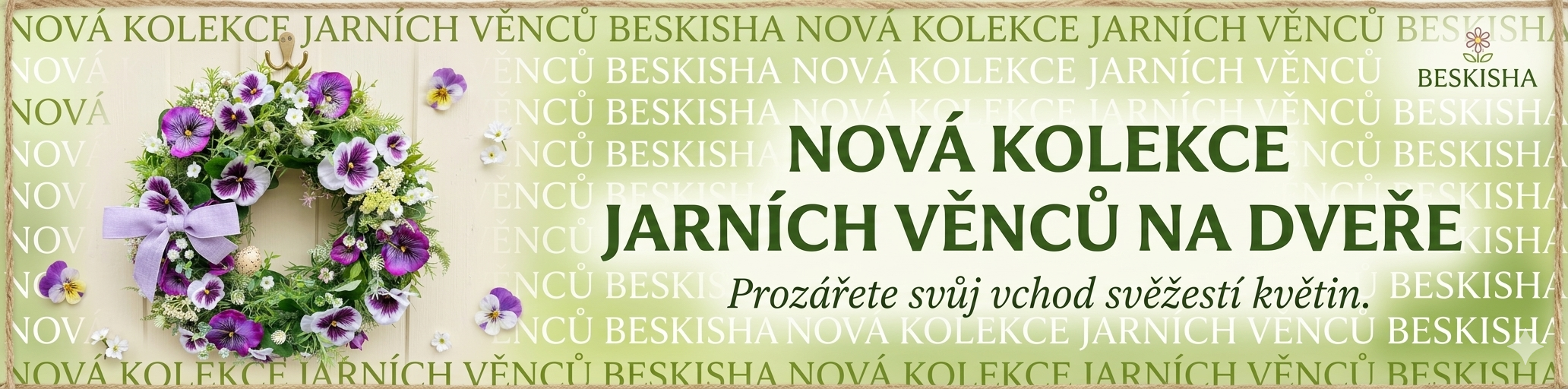 nová kolekce jarních věnců