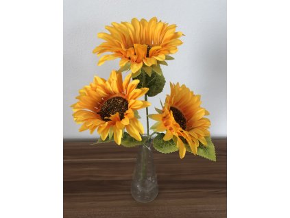 Dekorace umělé slunečnice do vázy