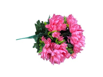 Umělá chryzantéma růžová 48 cm