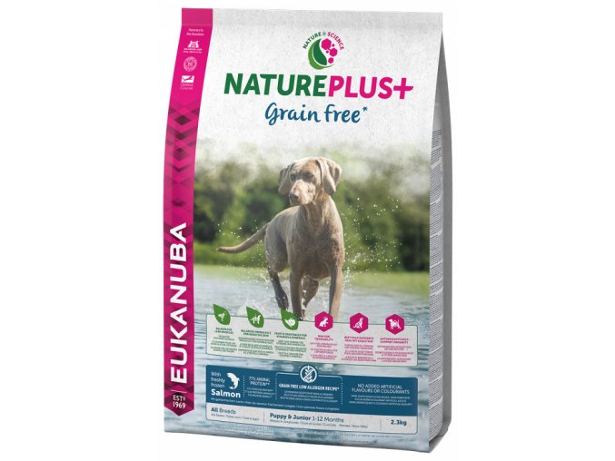 Eukanuba Nature Plus+ Puppy & Junior Grain Free Salmon 2,3kg