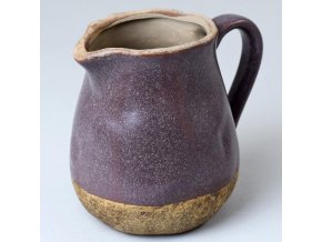 KERAMICKÝ DŽBÁN FIIALOVý 16,5x13x15 CM