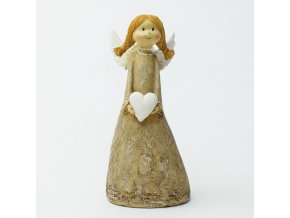 ANDĚL HNEDÝ 11x8x23CM