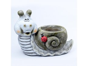 ŠNEK ŠEDÝ 41x23x32 CM
