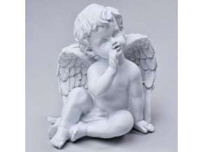 Bílý andílek 13 cm