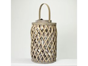 Šedá Lampa z vrby 40CM