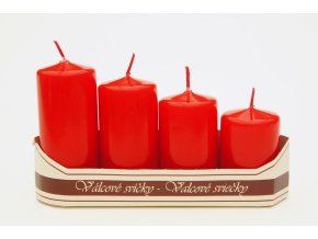 Adventní svíčky červené