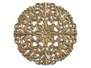 Zlatá ornamentová rozeta 30 cm