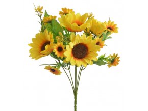 Kytice umělých slunečnic 30 cm
