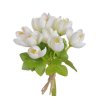 Umělé květiny umělé krokusy bílé 20 cm