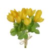 Umělé květiny žluré krokusy 20cm