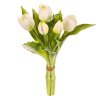 Umělé tulipány bílé kytice