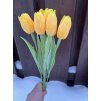 Umělé tulipány do vázy žluté 43 cm 6 ks