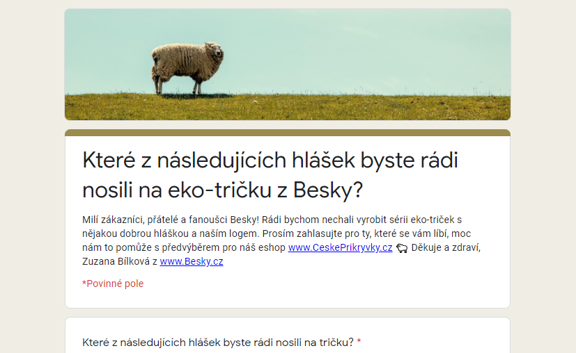 Hlasujte pro nejlepší hlášky na eko-trička z Besky