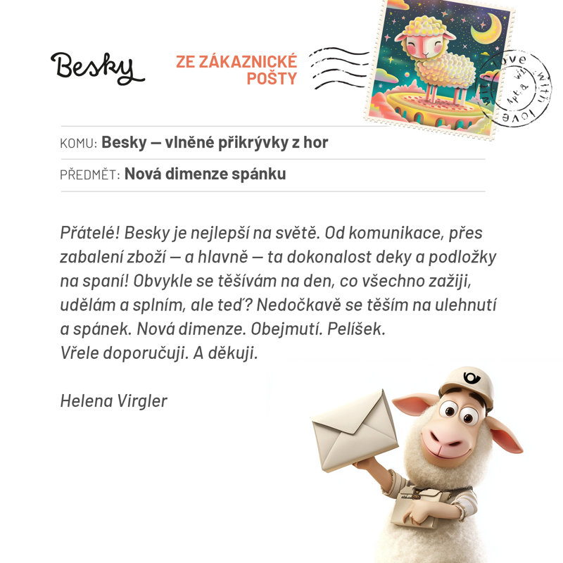 Ze zákaznické pošty: Nová dimenze spánku