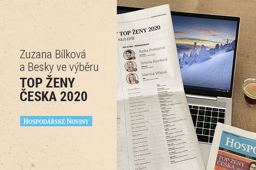 Zuzana Bílková a Besky ve výběru TOP ŽENY ČESKA 2020 — Hospodářské noviny