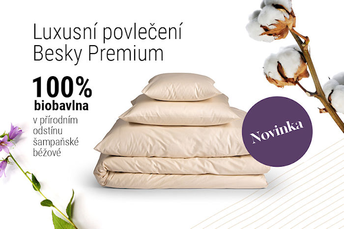 Luxusní povlečení Besky Premium ze 100% biobavlny