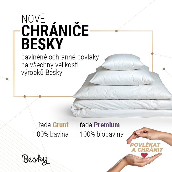 Nové chrániče Besky Grunt a Besky Premium ze 100% (bio)bavlny