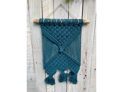 Macramé modrý