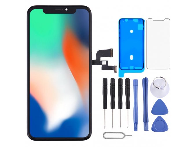 LCD panel - displej pro iPhone X - instalační set