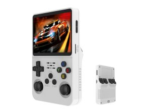R36S - retro handheld konzole - bílá