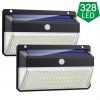 Venkovní solární LED světlo s pohybovým senzorem M328 SET (Barva Černá)