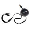 TOPDON Multifunkční nabíjecí kabel 3v1  3v1 teleskopický nabíjecí kabel USB-A | USB-C | Micro USB | Lightning | Navíjecí | Rychlé nabíjení