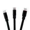 TOPDON Multifunkční nabíjecí kabel 3v1  3v1 teleskopický nabíjecí kabel USB-A | USB-C | Micro USB | Lightning | Navíjecí | Rychlé nabíjení