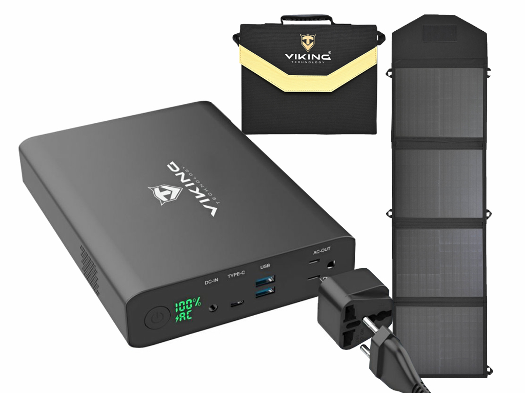 Set batériový generátor Viking NF130W a solárny panel Viking L60