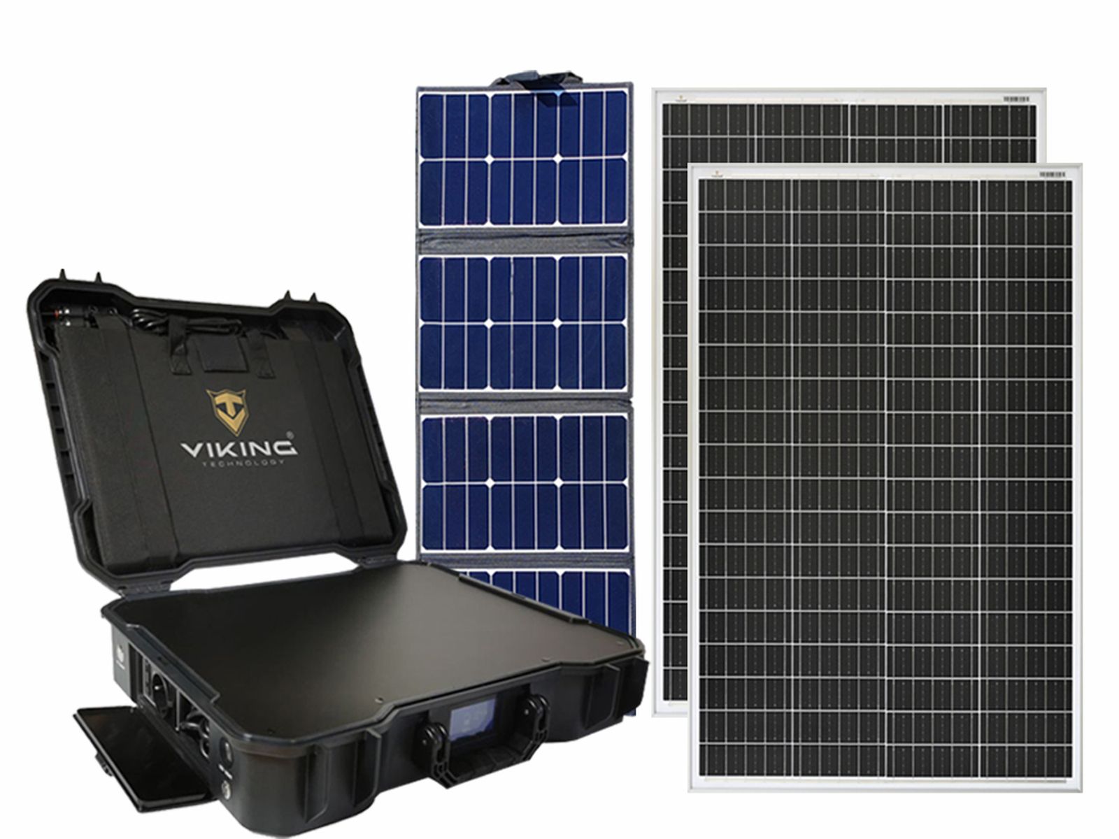 Set batériový generátor Viking X-1000, solárny panel X80 a 2x solárny panel SCM135