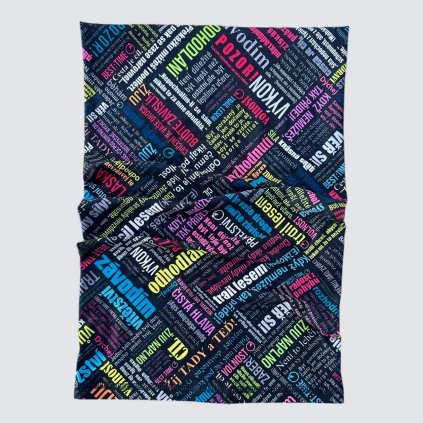 nákrčník moticace černý s neonem