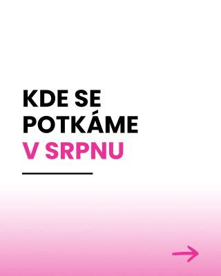 Potkáme se? Nejradši máme chvíle, kdy se s vámi můžeme potkat i osobně. 🩷 Takže pokud se chystáte na některý z těchto...