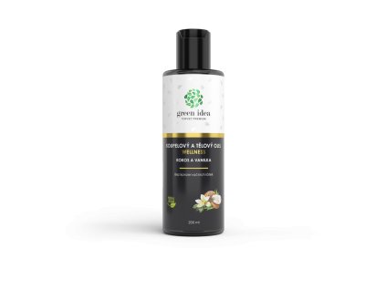 Green idea Kokos a vanilka - koupelový a tělový olej (objem 200 ml)