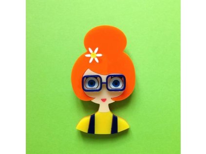 Isa Duval Isa Acrylic brooch
