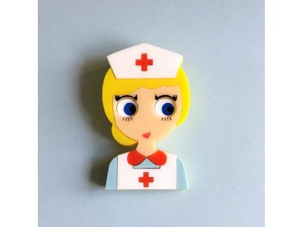 Isa Duval Judy Acrylic brooch