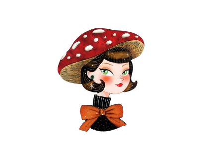 Laliblue Christmas Mushroom Brooch
