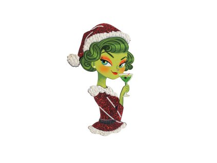 Laliblue Grinch Woman Brooch
