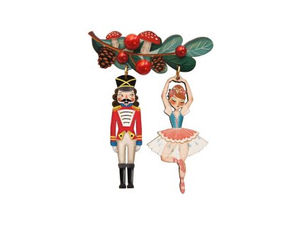 Laliblue Nutcracker Couple Brooch
