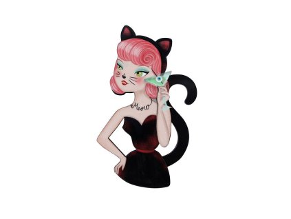 Laliblue Cat Woman Brooch