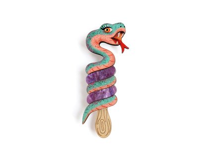 Laliblue Ice Cream Snake Brooch