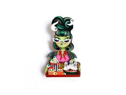 Laliblue Candy Tray Girl Brooch