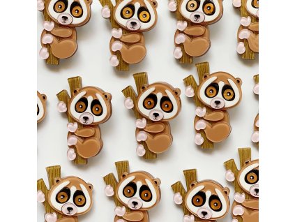 She Loves Blooms Leila the Sunda Slow Loris Brooch