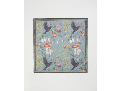 Fable Catherine Rowe's Into the Woods Square Scarf Teal