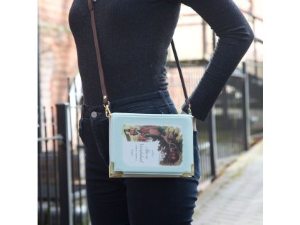 Well Read Company Alice in Wonderland Original Turquoise Book Handbag Crossbody Purse