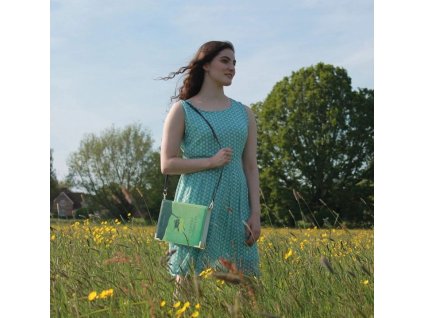 Well Read Company Wuthering Heights Green Book Crossbody Handbag Clutch