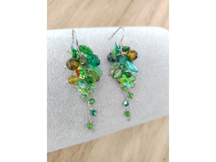 Colourz of Me Náušnice v zelené