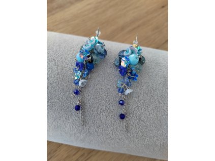 Colourz of Me Náušnice v modré