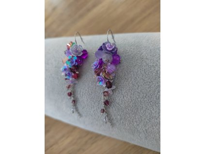 Colourz of Me Náušnice ve fialové