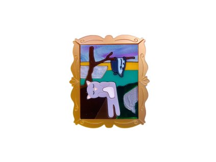 Makokot Brož Surrealistický obraz kočky